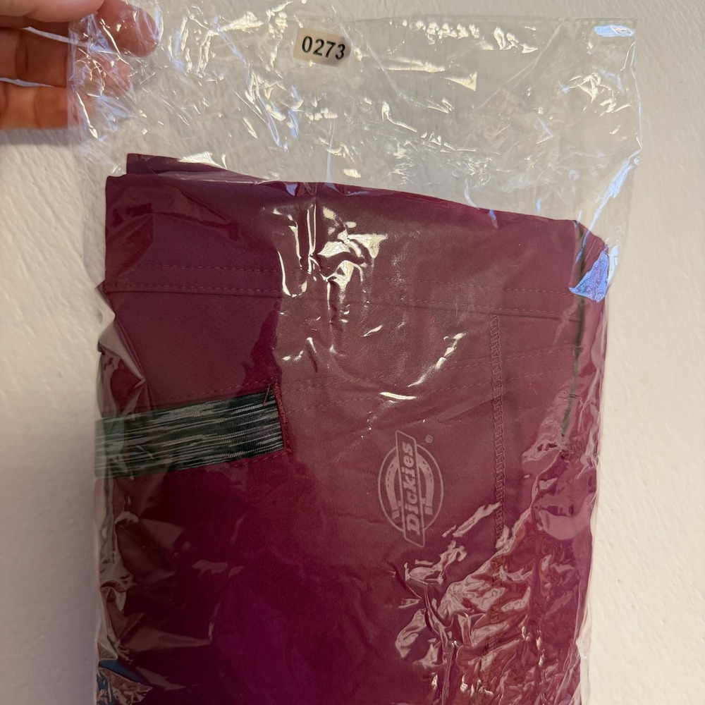 Dickies Medical Dynamix Jogger Scrub Pants Wine Burgundy XXS nurse medical - Picture 8 of 8